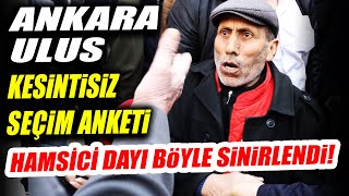 Ankara Ulus&#39;ta Kesintisiz 2023 Cumhurbaşkanlığı Seçim Anketi