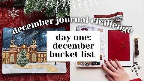 December journal challenge: my bucket list #12daysofjournaling