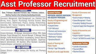 TWO STATES' ASSISTANT PROFESSOR JOB OPPORTUNITY I APPLY ONLINE I JOBS FOR GRADUATES & PG TOO I