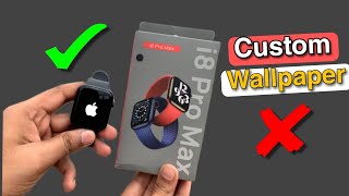 How to Set Apple Logo and Custom Wallpaper in i8 Pro Max Smartwatch 