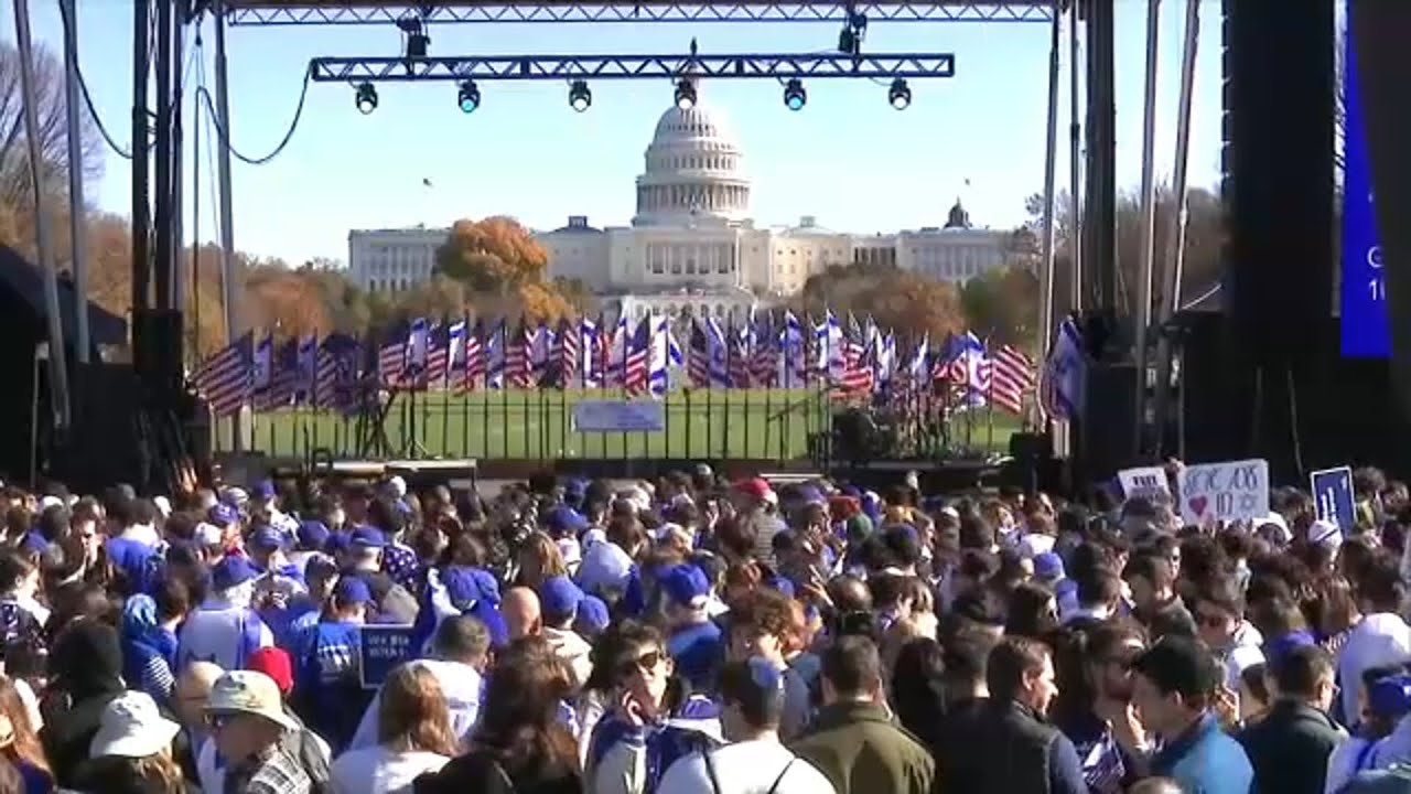 Tens of thousands expected in DC for 'March for Israel' - YouTube