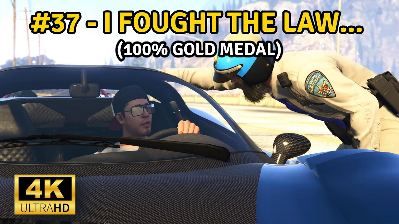 🏎️[4K 60FPS] GTA 5 – I Fought the Law... | Mission #37 | 100% Gold ...