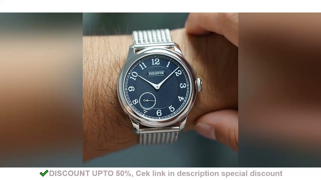 FARASUTE Retro Power Reserve 80 hours Machinery Wristwatch For Men St17 Manual Mechanical Watch