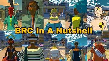 Bomb Rush Cyberfunk Characters in a Nutshell