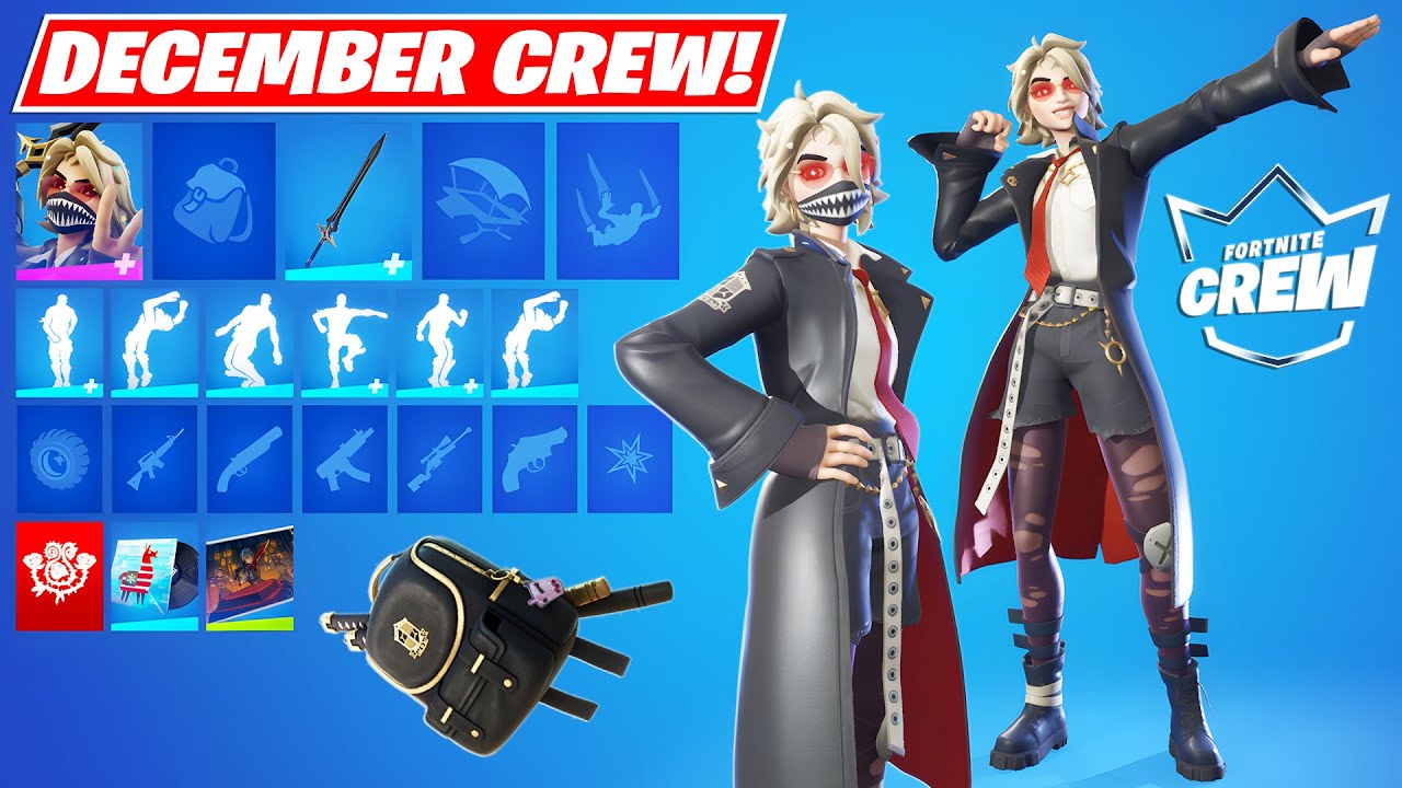 NEW Joni the Red Skin(December 2022 Crew Pack) Showcase! Fortnite YouTube