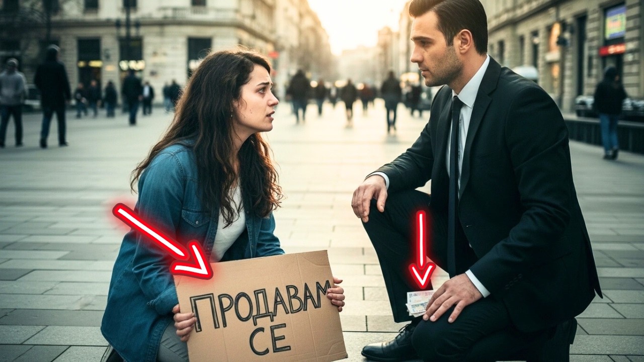 „КОЛКО СТРУВА?“ — попита бизнесменът, когато я видя „за продан“ на улицата… и всичко се промени...