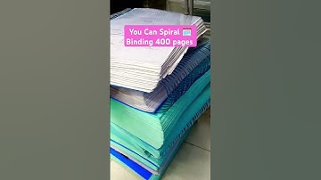 400 Pages Book 📚 Spiral Binding #books #spiralbinding #viralvideo