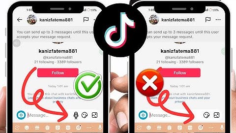 How to Fix TikTok Voice Message Option Not Showing (Full Guide) | How to Get Voice Message on TikTok