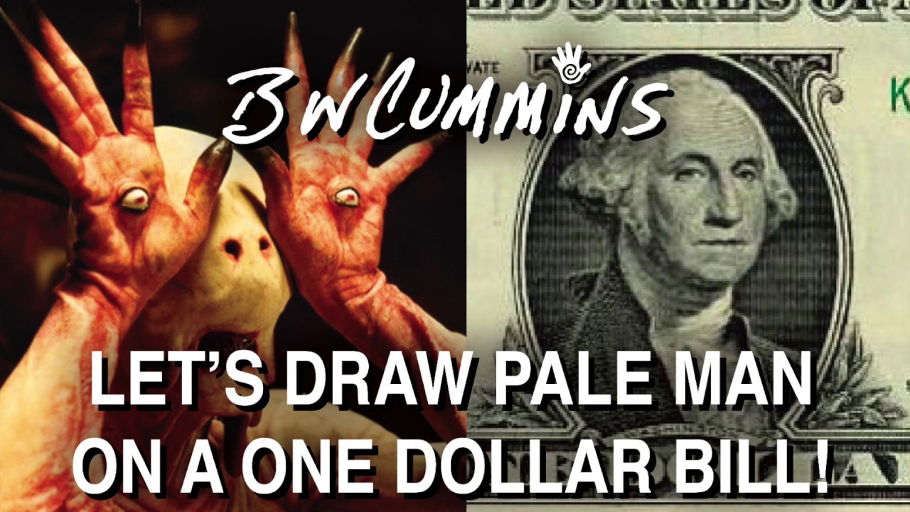 Let's Draw Pan's Labyrinth PALE MAN on a One Dollar Bill ...