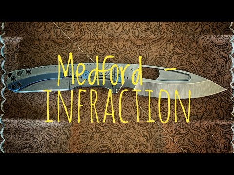 Medford Infraction in S35VN with “Stars & Bars” tumbles titanium handles. Smooth Operator