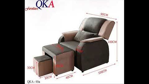 Ghế Massage Chân - QKA 03a - Ghế với phần tựa lưng vô cùng êm ái, thư giãn.