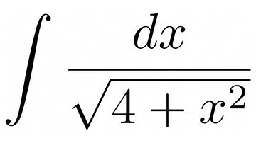 Integral of 1/sqrt(4 + x^2) : Example Involving the Inverse Hyperbolic Sine Function