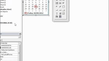 Build a Pop-up Calendar for Excel #1