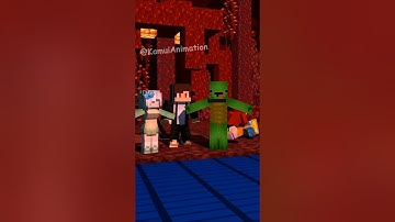 Help JJ get through the Death Run! - MAIZEN Minecraft Animation #shorts