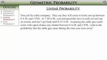 Geometry, Section 10-8 -- Geometric Probability