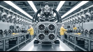 Inside the Bugatti Factory–(Full Process)How a Million-Dollar W16 Powertrain Is Made#engineering