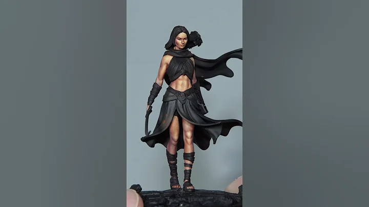 How to paint skin on miniatures (free stl on my patreon ) #miniaturepainting  #warhammer #short thumbnail