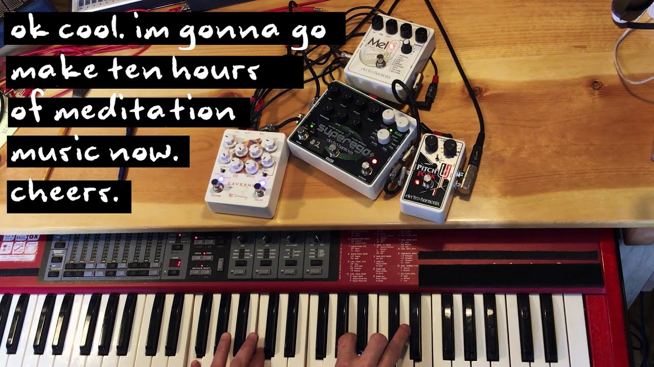 in the studio // EHX SugerEgo+ and Mel9 together... too lovely