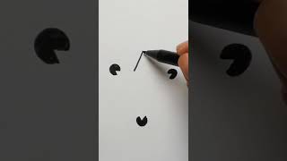 Easy Drawing Optical Illusion / How To Draw Easy Art For Beginners With Marker And Pencil #shorts