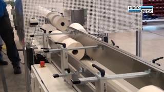 Hugo Beck - Shrink wrapping of tissue rolls in double packs