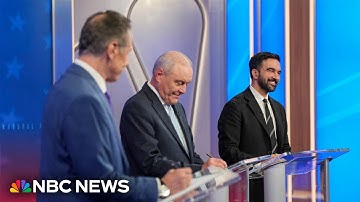 New York mayoral candidates face off in heated debate