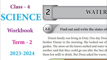 Ennum Ezhuthum 4th standard science term 2 work book answers Unit 2 water English medium