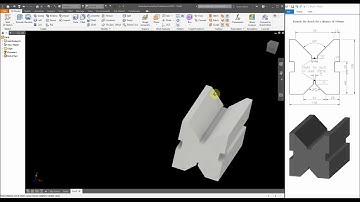 Autodesk Inventor - 2D Sketch: V Block