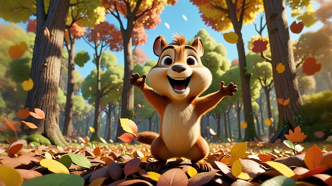 The Cheerful Chipmunk’s Acorn Race 🐿️🏁 | Exciting Nursery Rhyme for ...