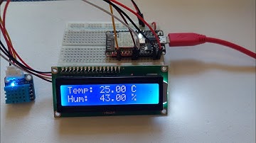 ESP32-C3 DHT11 with LCD wake up from Deep Sleep.