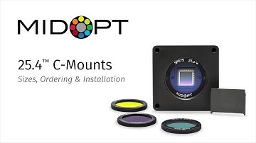 MidOpt® 25.4® C-Mount Adapters | Precision Filter Mounting Solutions