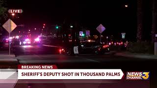 Riverside County Sheriffs deputy shot in Thousand Palms, suspect in custody
