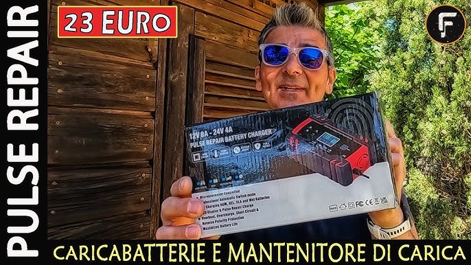 Caricabatterie Mantenitore Carica Batteria Auto Moto 6/12V Portatile con  Cavi 8000692701782