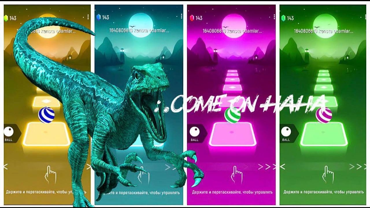 🦖 Godzilla King 👑 VS Godzilla Atomic Breath 💥 | Tiles Hop EDM Rush 🎶🔥