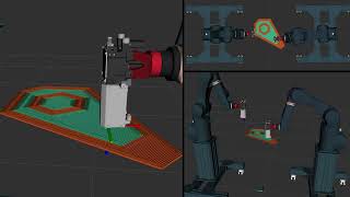 Multi-robot Multi-material Additive Manufacturing Demo