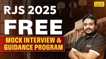 RJS 2025 | Free Mock Interview & Guidance Program | RJS 2025 Interview Preparation | By Nimish Sir