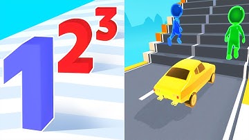 Satisfying Mobile Games ALL LEVELS Viral Tiktok Games Number Master VS Shape shifting