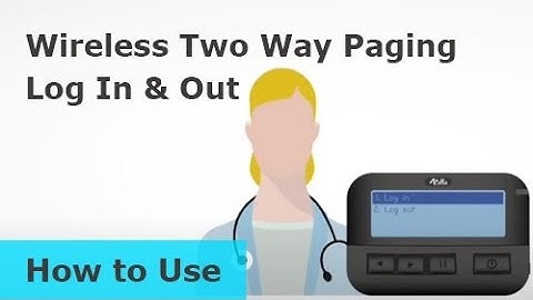 Wireless Two Way Paging Log In & Out【Gold Apollo 金阿波羅】