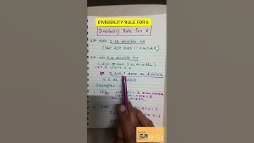 Divisibility Rule For 6 class 4 to 6  || #easymath #mathfun #easytricks