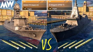 ROKS FFX Batch III vs JS Mogami (FFM-1) - who is the best frigate - Modern Warships