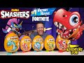 5 zuru smashers junior dino dig  dino guard fortnite challenge with trex toy review adventurefun