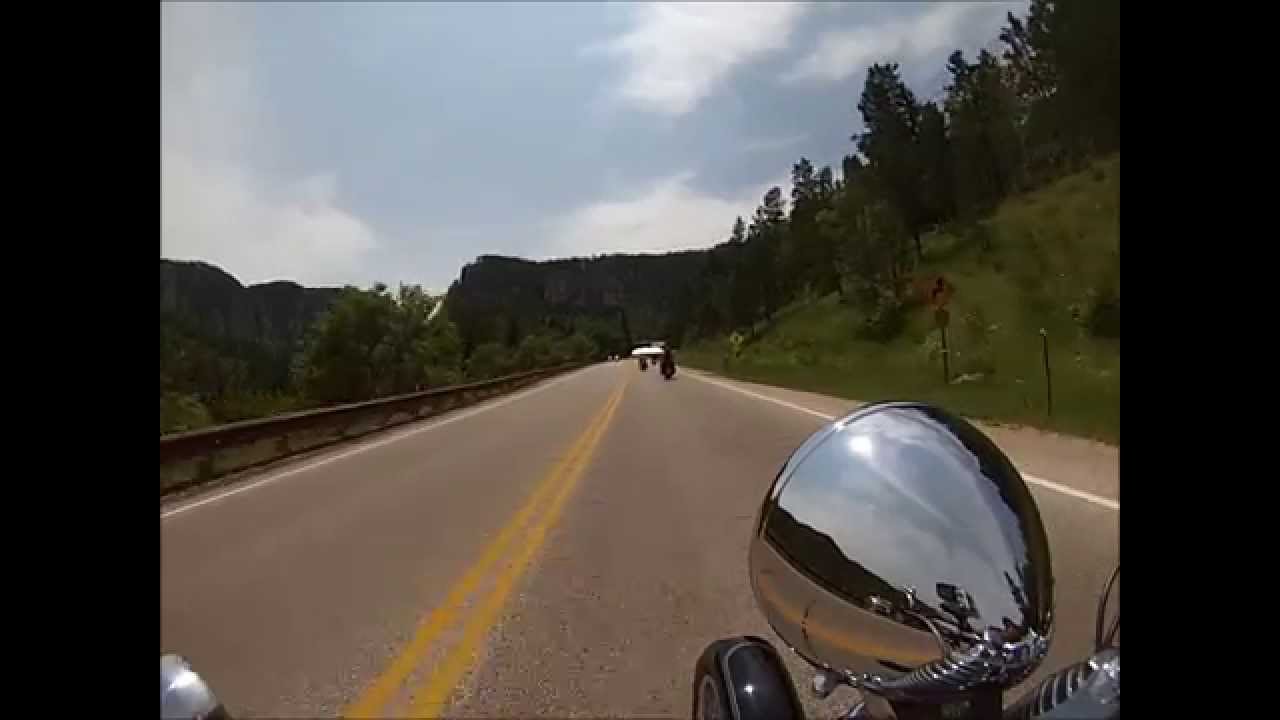 Spearfish Canyon SD. Sturgis Motorcycle Rally 2014 - YouTube