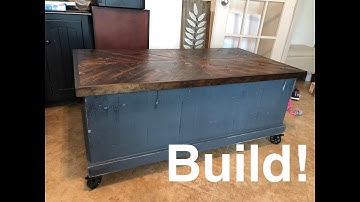 Rustic, Lift-Up Top Coffee Table W/ Storage Build Part 1