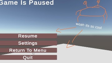 Unity how to make a pause menu