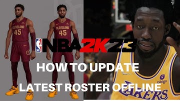 NBA 2K23 Roster Update. How to install Roster update offline.