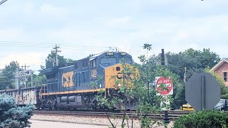 Southbound CSX mixed manifest with EOT DPU facing North on track two 