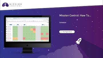 Mission Control: How To - Resource Scheduler