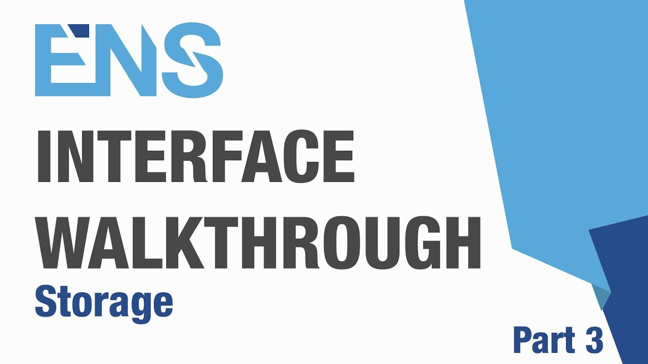 ENS Interface - The Walkthrough of Storage - Part 3 - YouTube