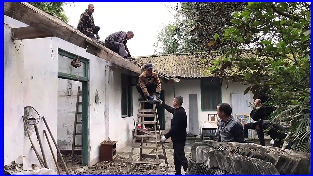 Renovate the old abandoned house with beautiful garden