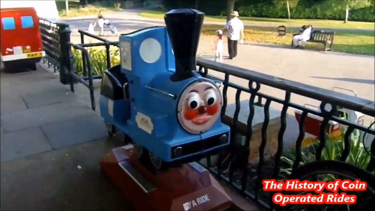 1980s BAFCO Coin Operated Steam Engine Kiddie Ride - Mini Train