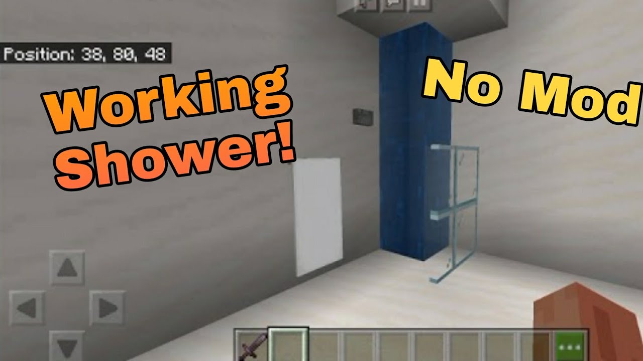 How to make a working shower in Minecraft YouTube